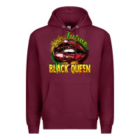 Burgundy Future black queen Premium Hoodie - FaDigitalArtStudio