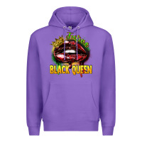 Purple Future black queen Premium Hoodie - FaDigitalArtStudio