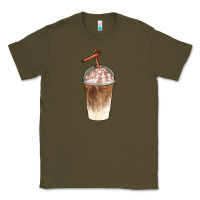 Army Green iced coffee with cream Classic Tee - BarkalooDesign