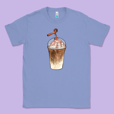 Iced Coffee With Cream Classic Tee Designed By Barkaloodesign