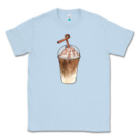 Dusty Blue iced coffee with cream Classic Tee - BarkalooDesign