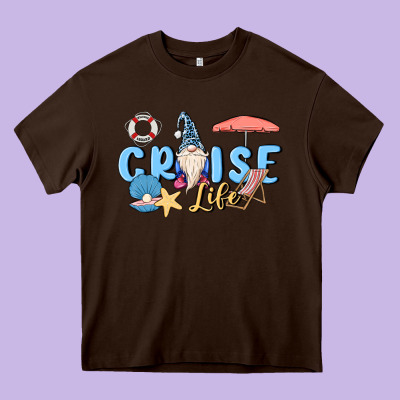 Cruise Life Sailor Gnome Heavy Core Tee Designed By Maliassmallbusiness