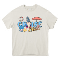 Cream cruise life sailor gnome Heavy Core Tee - MaliasSmallBusiness