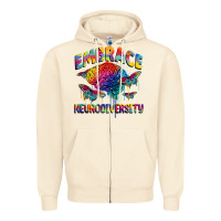 Sandshell Embrace neurodiversity Autism Zipper Hoodie - FaDigitalArtStudio