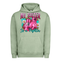 Pigment Oil Green Breast Cancer My Sister Is A Fighter Urban Hoodie - Artiststas