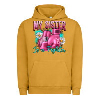 Pigment Peanut Butter Breast Cancer My Sister Is A Fighter Urban Hoodie - Artiststas