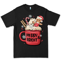 Black merry and bright Premium Tee - MaliasSmallBusiness