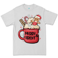 Dove Grey merry and bright Premium Tee - MaliasSmallBusiness