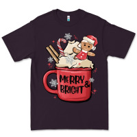 Plum merry and bright Premium Tee - MaliasSmallBusiness