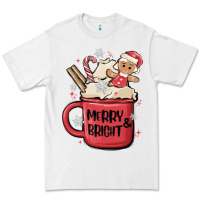 White merry and bright Premium Tee - MaliasSmallBusiness