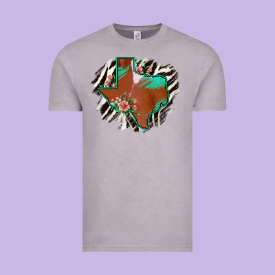 Western Horsehide Texas Flag Vintage Tee Designed By Bettercallsaul