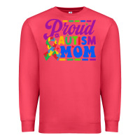 Cardinal Proud Autism Mom Premium Sweatshirt - CowhideDigitalArt