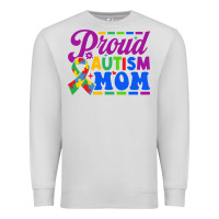 Dove Grey Proud Autism Mom Premium Sweatshirt - CowhideDigitalArt