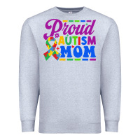 Heather Grey Proud Autism Mom Premium Sweatshirt - CowhideDigitalArt