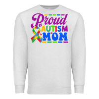 Oatmeal Heather Proud Autism Mom Premium Sweatshirt - CowhideDigitalArt