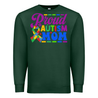 Sports Green Proud Autism Mom Premium Sweatshirt - CowhideDigitalArt