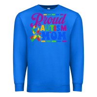 True Royal Proud Autism Mom Premium Sweatshirt - CowhideDigitalArt
