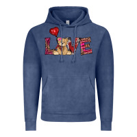 Vintage Denim valentine's day tedybear love Vintage Hoodie - RanaPortraitStore