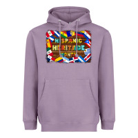 Lavender hispanic heritage flags Heavyweight Hoodie - BundleAndBundleShop