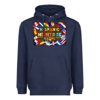 Navy hispanic heritage flags Heavyweight Hoodie - BundleAndBundleShop