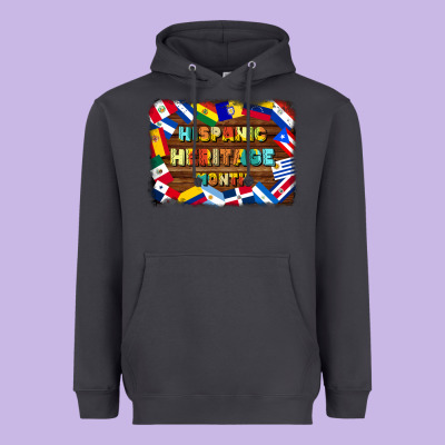 Hispanic Heritage Flags Heavyweight Hoodie Designed By Bundleandbundleshop