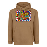 Toasted Coconut hispanic heritage flags Heavyweight Hoodie - BundleAndBundleShop