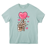 Arona skeleton hand with sugar valentines day Heavy Core Tee - MaliasSmallBusiness