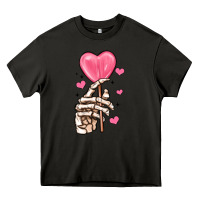 Asphalt skeleton hand with sugar valentines day Heavy Core Tee - MaliasSmallBusiness