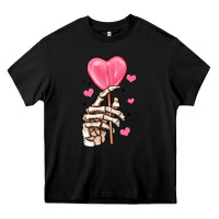 Black skeleton hand with sugar valentines day Heavy Core Tee - MaliasSmallBusiness