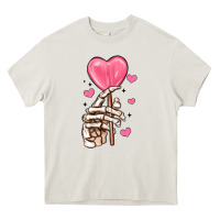 Cream skeleton hand with sugar valentines day Heavy Core Tee - MaliasSmallBusiness