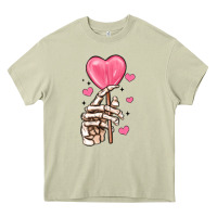 Mossy skeleton hand with sugar valentines day Heavy Core Tee - MaliasSmallBusiness