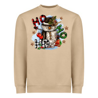 Ho Ho Ho Snowman Gnome Heavyweight Sweatshirt | Teevron