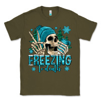 Army Green freezing to death winter skull Classic Tee - Jasminsmagicworld