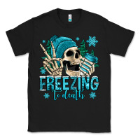 Black freezing to death winter skull Classic Tee - Jasminsmagicworld