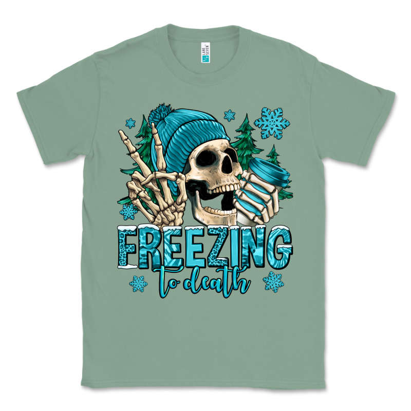 Freezing To Death Winter Skull Classic Tee by Jasminsmagicworld | Teevron