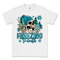 White freezing to death winter skull Classic Tee - Jasminsmagicworld