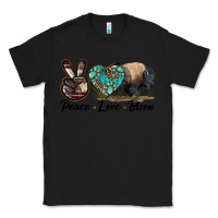 Black Peace lLve Bison Classic Tee - LillyAllenDesigns
