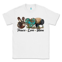 White Peace lLve Bison Classic Tee - LillyAllenDesigns