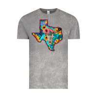Cloud Rock Western Sunflower, Rose, Gemstsone, Turquoise Bull Skull Vintage Tee - Bettercallsaul
