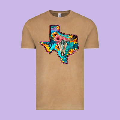 Western Sunflower, Rose, Gemstsone, Turquoise Bull Skull Vintage Tee Designed By Bettercallsaul