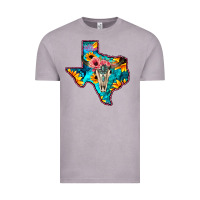 Vintage Zinc Western Sunflower, Rose, Gemstsone, Turquoise Bull Skull Vintage Tee - Bettercallsaul