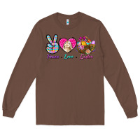 Chestnut Peace love Easter Long Sleeve Tee - NancyCooperArtShop