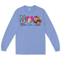 Colony Blue Peace love Easter Long Sleeve Tee - NancyCooperArtShop