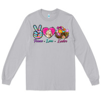 Moon Dust Peace love Easter Long Sleeve Tee - NancyCooperArtShop