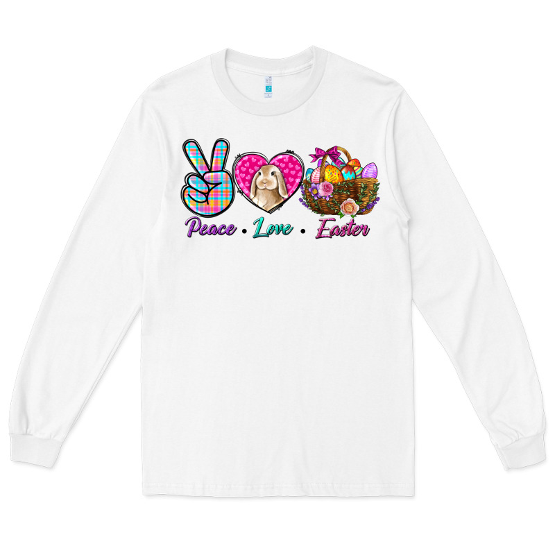 Peace Love Easter Long Sleeve Tee by NancyCooperArtShop | Teevron