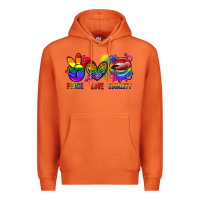 Carrot Peace love equality Premium Hoodie - FaDigitalArtStudio