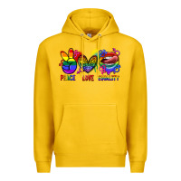 Lemon Peace love equality Premium Hoodie - FaDigitalArtStudio