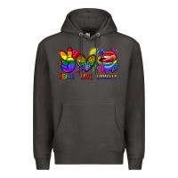 Smoke Peace love equality Premium Hoodie - FaDigitalArtStudio