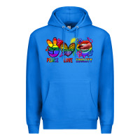 True Royal Peace love equality Premium Hoodie - FaDigitalArtStudio