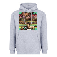 Heather Grey horses seamless pattern Heavyweight Hoodie - BundleAndBundleShop